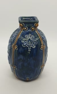 Image 2 of Royal Doulton Lambeth Square topped ‘slip ware’ vase