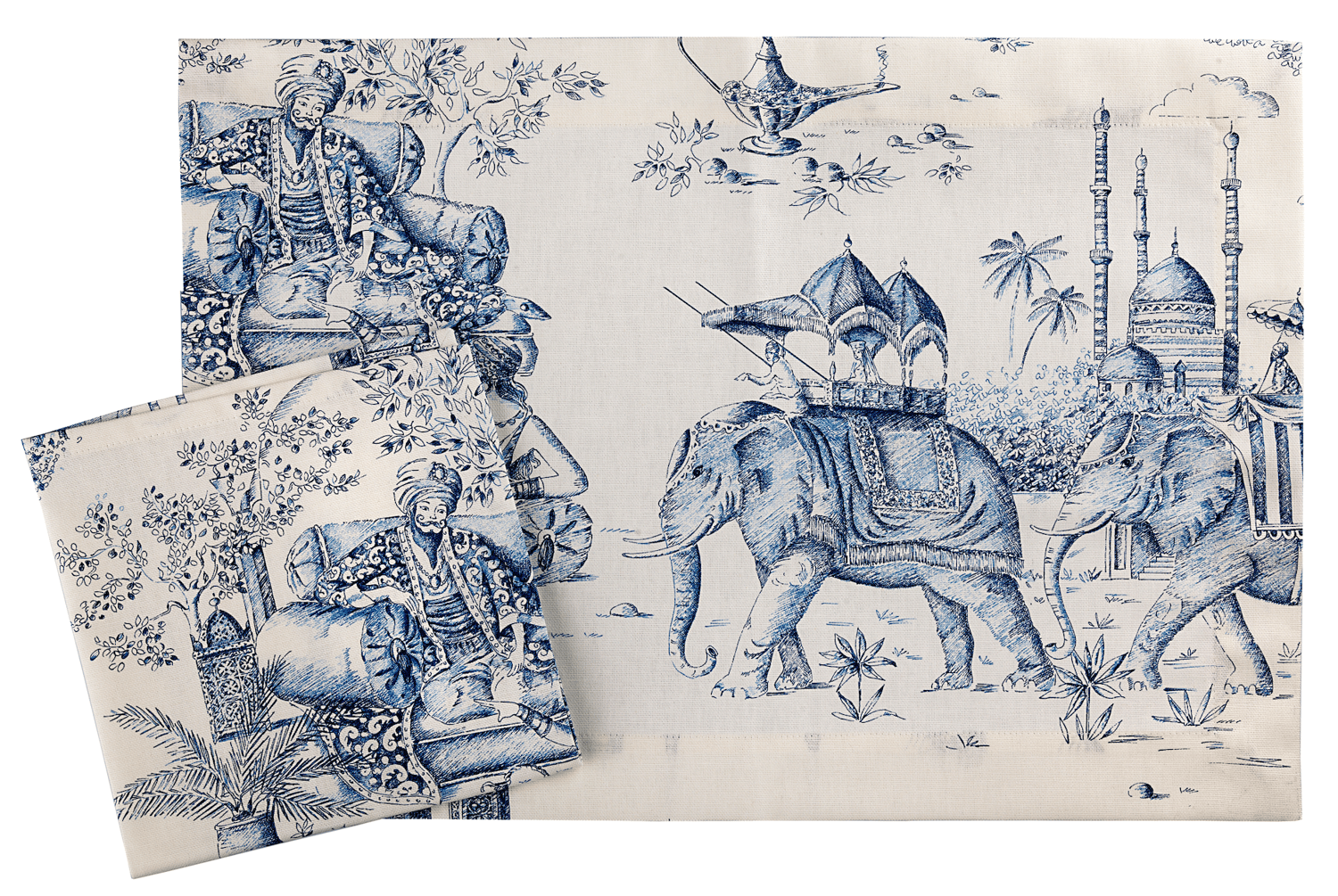 Image of 2 Tovagliette americane Mille e una Notte / 2 Mille e una Notte placemats