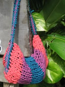 Image of medium hand knit bag