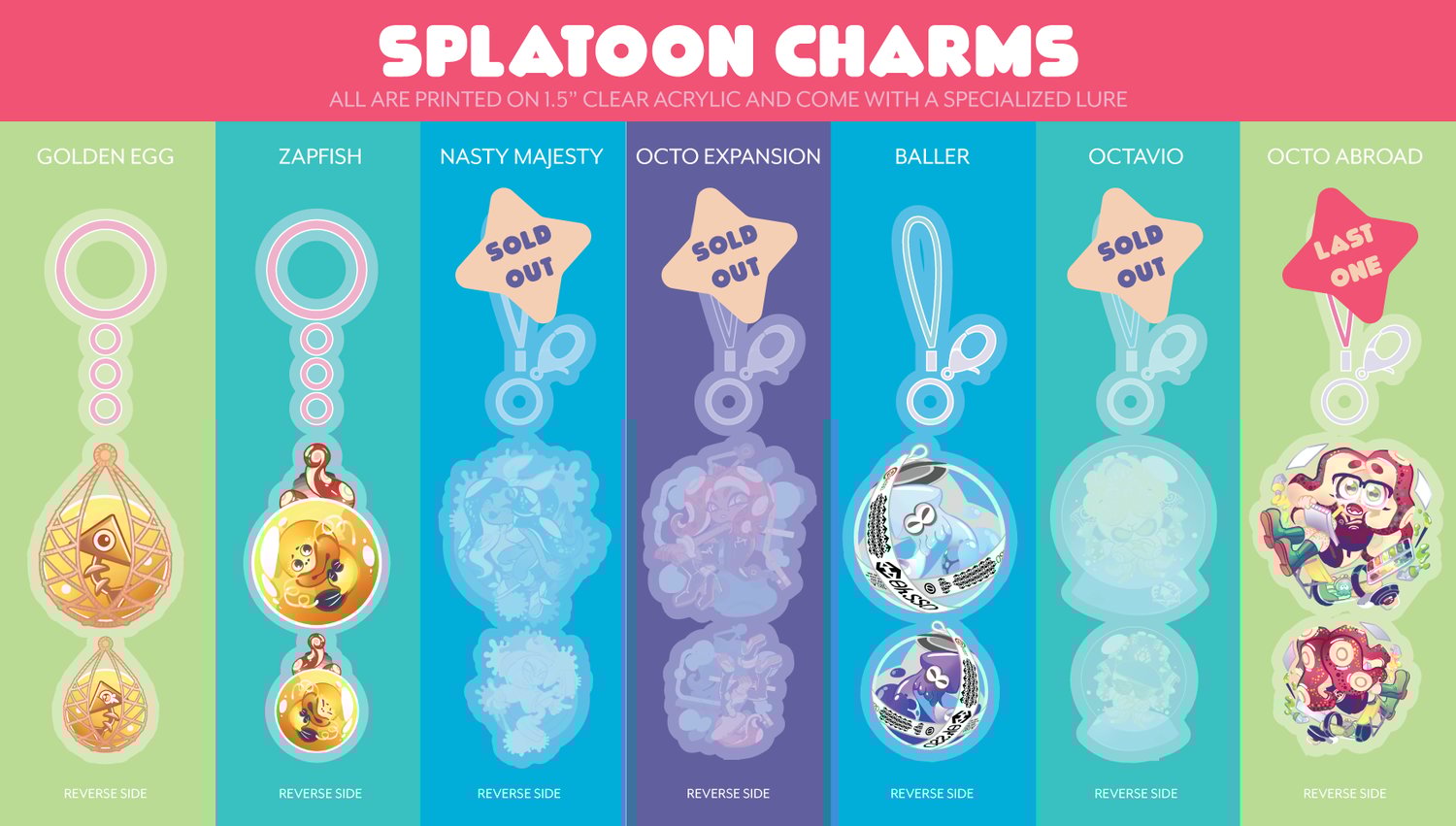 Image of Legacy Splatoon Charms
