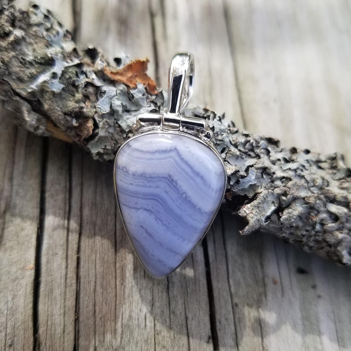 Image of Calm - Blue Lace Agate Pendant