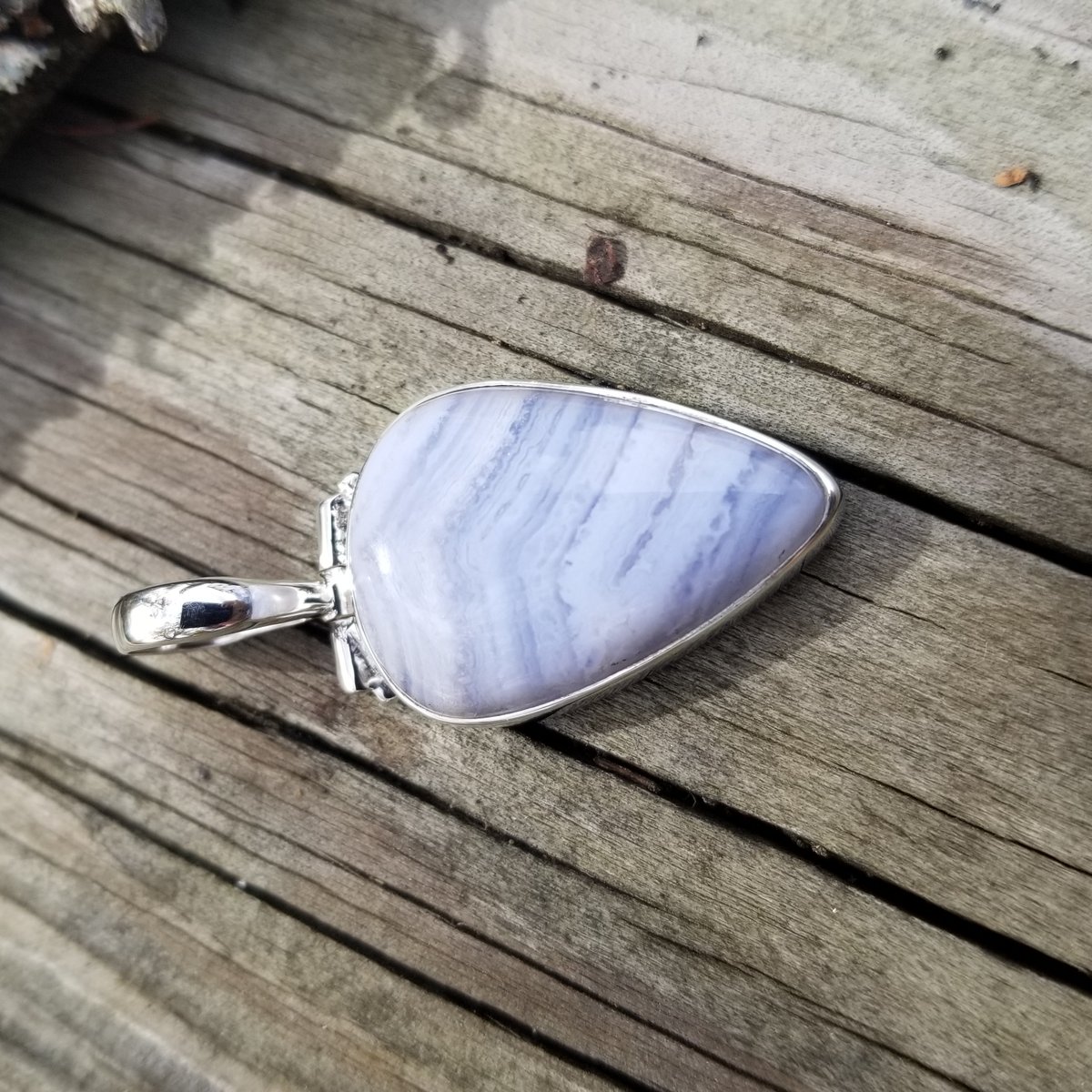 Image of Calm - Blue Lace Agate Pendant