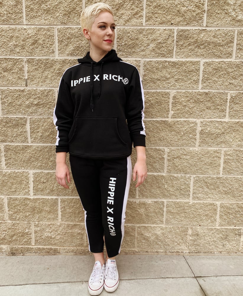 Image of BLACK RICH JOGGING SUIT UNISEX