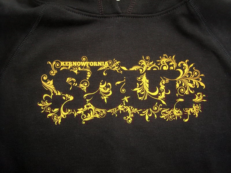 Image of Ladies & Mens - Kernowfornia SOUL: hoodie (Black, pink or Cobalt blue)