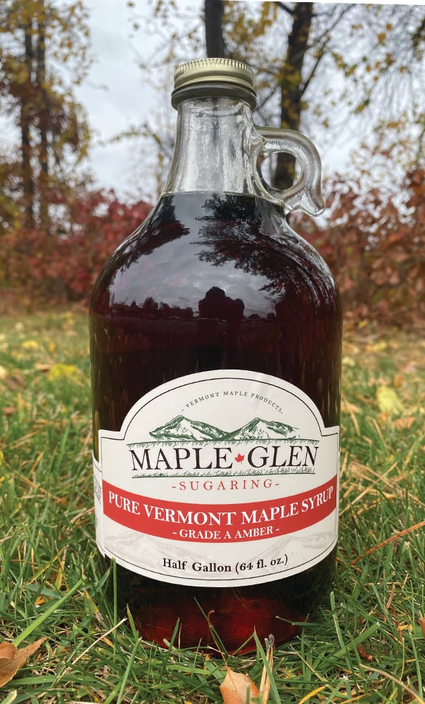 Image of Pure Vermont Grade A Amber Maple Syrup -  Half Gallon
