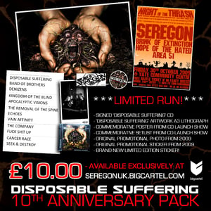 Image of 'DISPOSABLE SUFFERING' - 10th Anniversary Pack!