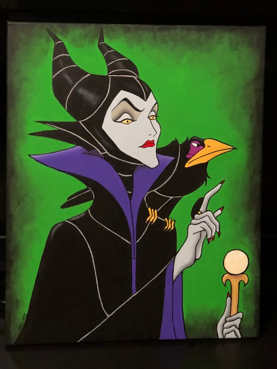 Image of Maleficent painting 