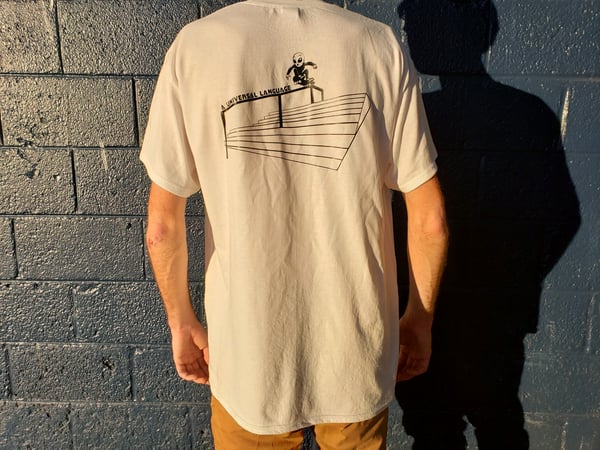 Image of 'A UNIVERSAL LANGUAGE'  White T-shirt