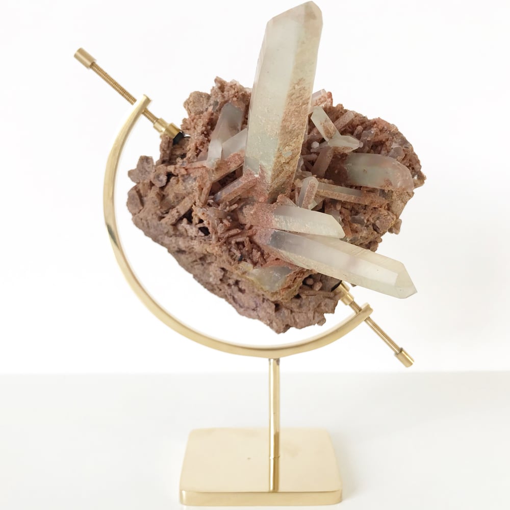 Image of BRASS ARC MINERAL SPECIMEN STAND