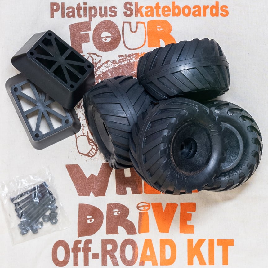 The Platipus Skateboards Off-Road Kit