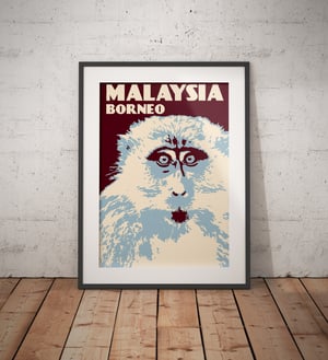 Image of Vintage poster Malaysia - Borneo - Fine Art Print 