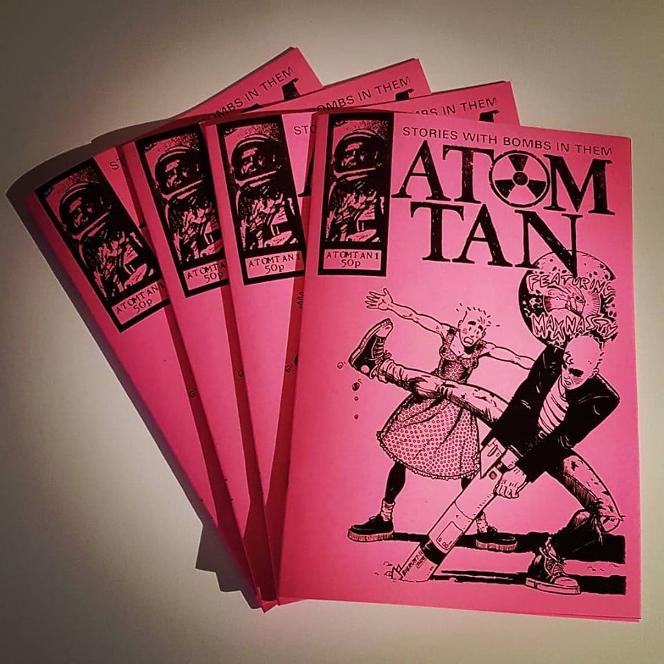 Image of ATOM TAN "NEON PINK" EDITION (with poster and badge!)