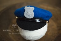 Image 2 of Felted Police Officer Hat