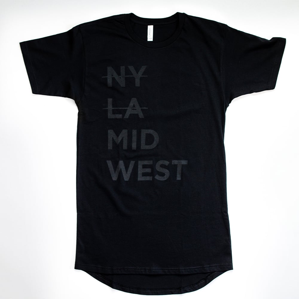 Image of Midwest Tall Tee // Blackout