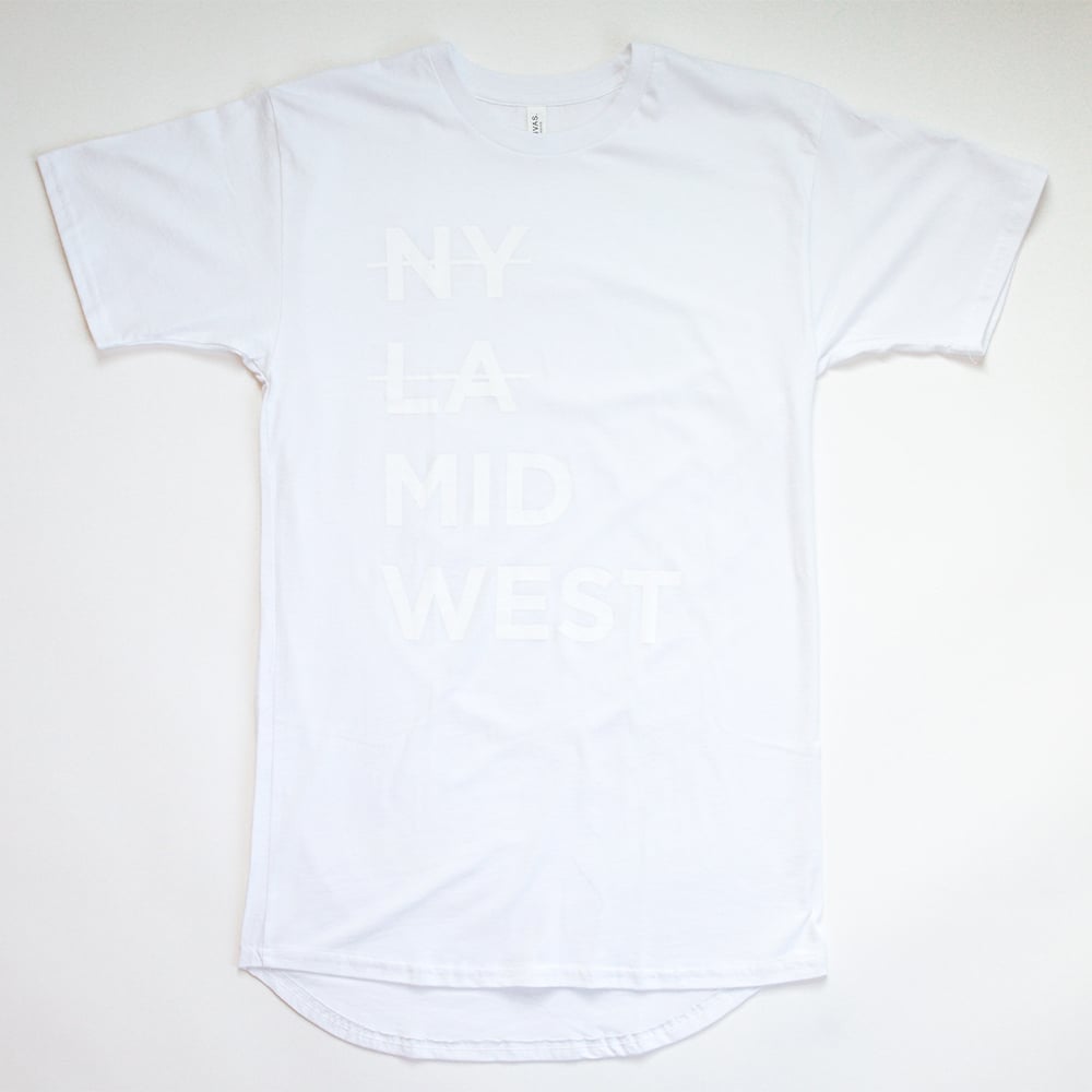 Image of Midwest Tall Tee // Whiteout