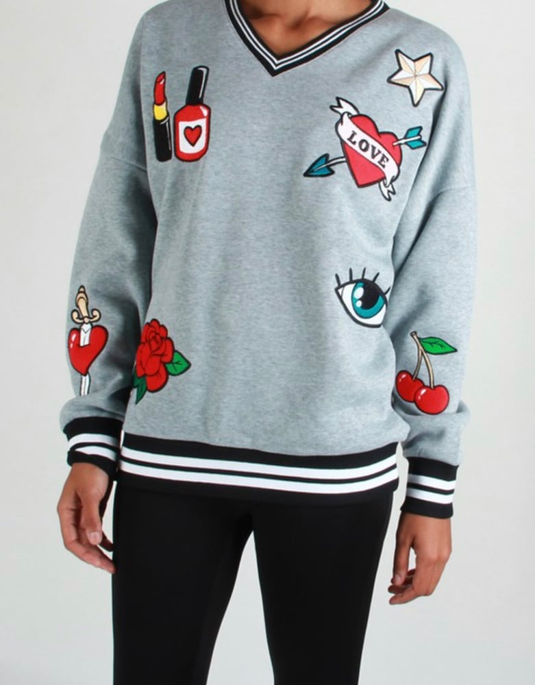 Image of Glam Patch Sweatshirt