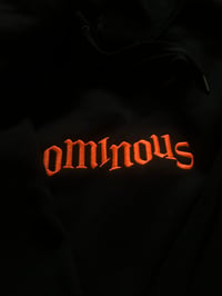 Image 2 of Neon orange ominous hoodie 