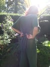 Holly Stalder Fern Double Gauze Jumpsuit with Braided Belt 