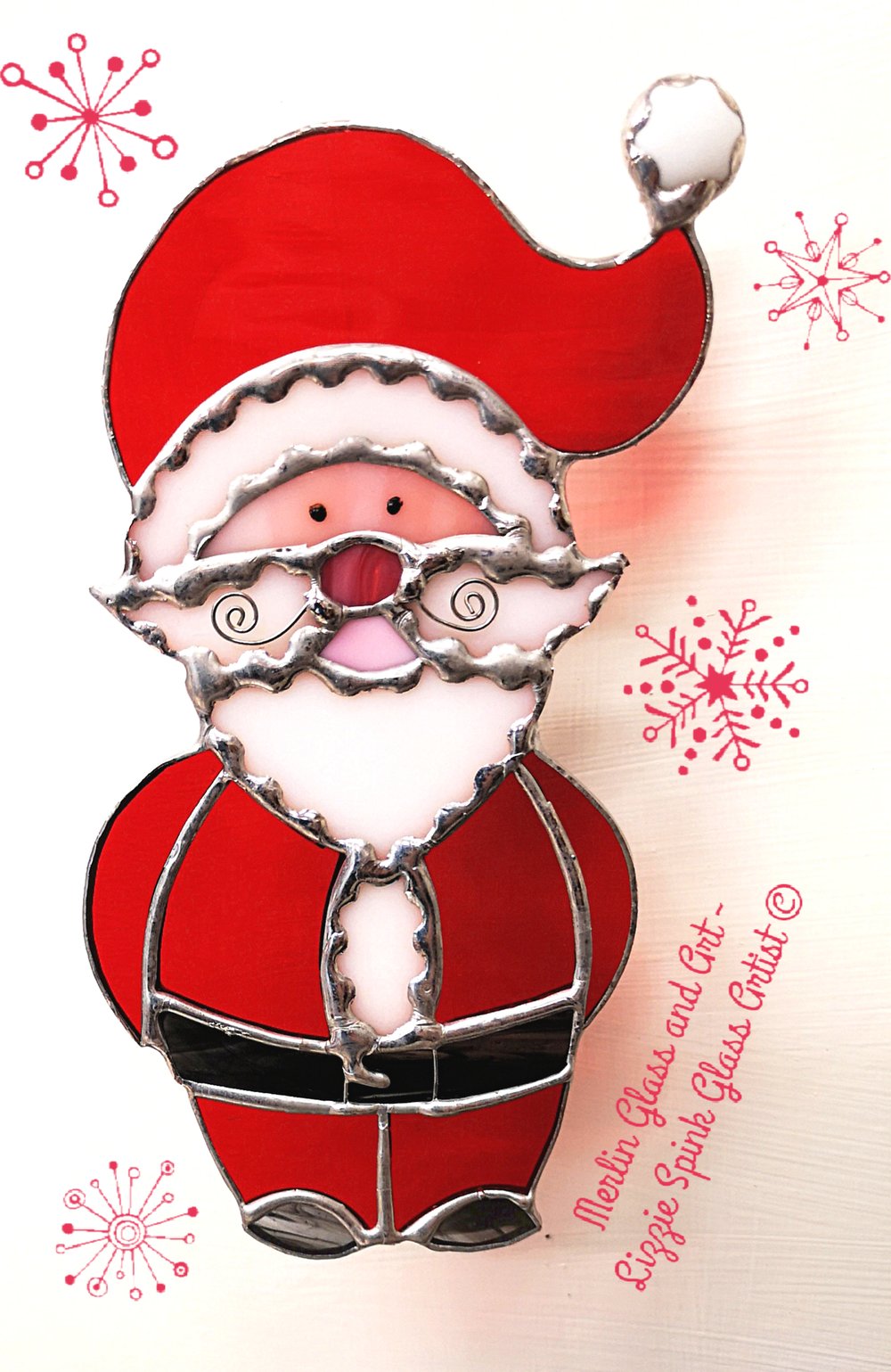 Image of Father Christmas /Santa sun catcher 