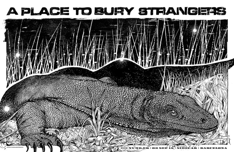 Image of 'A Place To Bury Strangers' poster - Classic Ivory