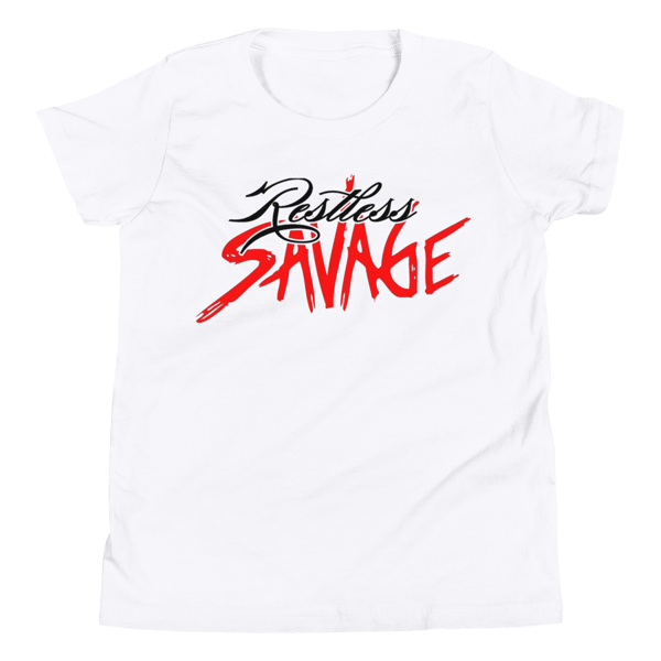 Image of White Restless Savage Youth T-shirt