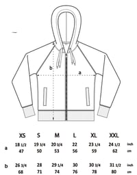 Image 5 of 3 Skull Unisex Back Print Zip-Up Hood (Organic)