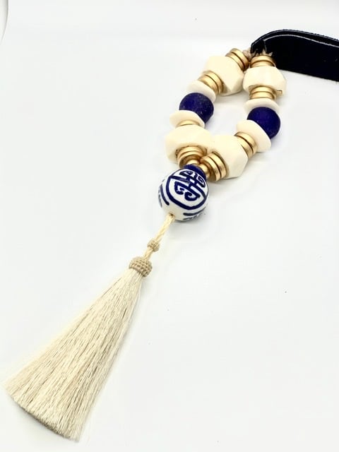 Image of Chinoiserie Horse Hair Tassel Necklace