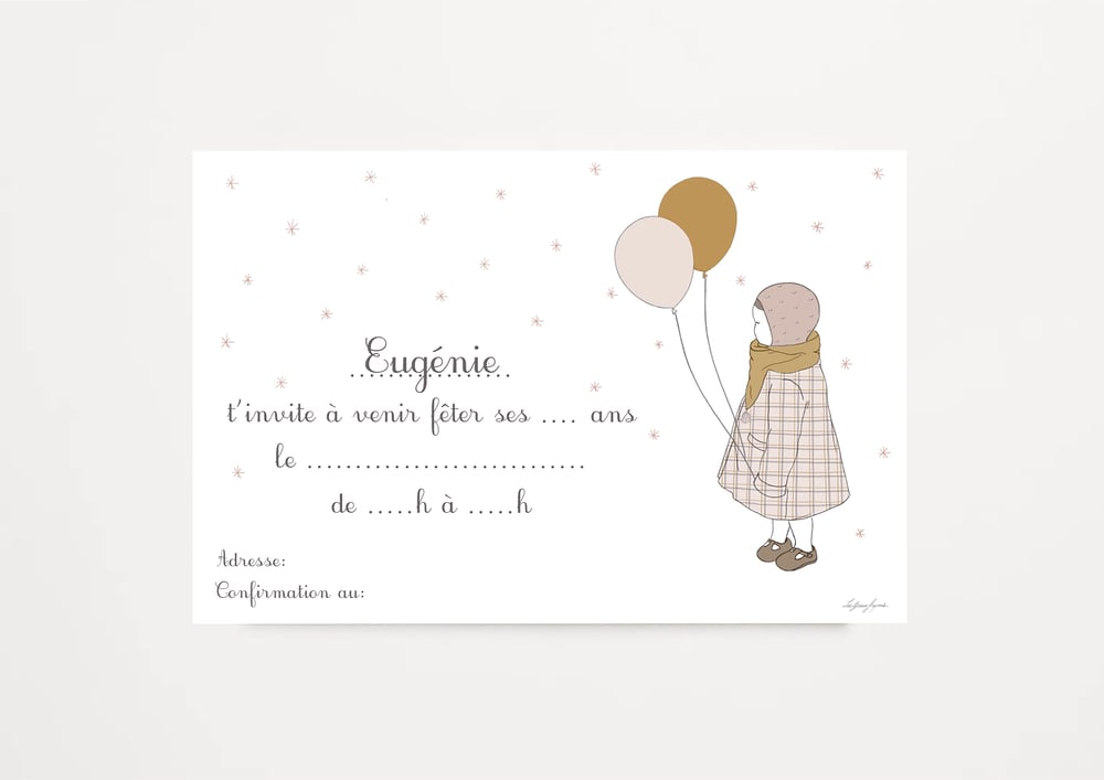 5 Cartes Invitation D Anniversaire Petite Fille Aux Ballons Les Yeux Fripons 5 Cartes Invitation D Anniversaire Petite Fille Aux Ballons Les Yeux Fripons
