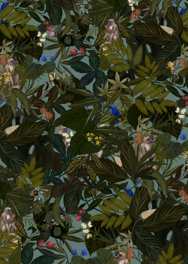 Image of WRAPPING PAPER JUNGLE