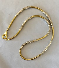 Image 1 of Stunning gold and silver necklace