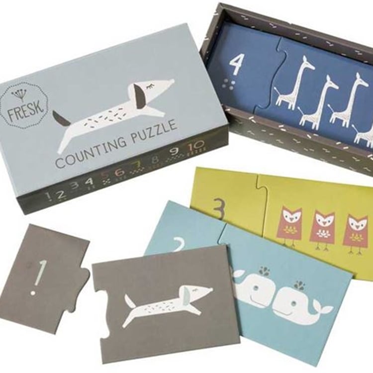 Fresk Counting Puzzle Cards London Mummy Stylish, luxury gifts for