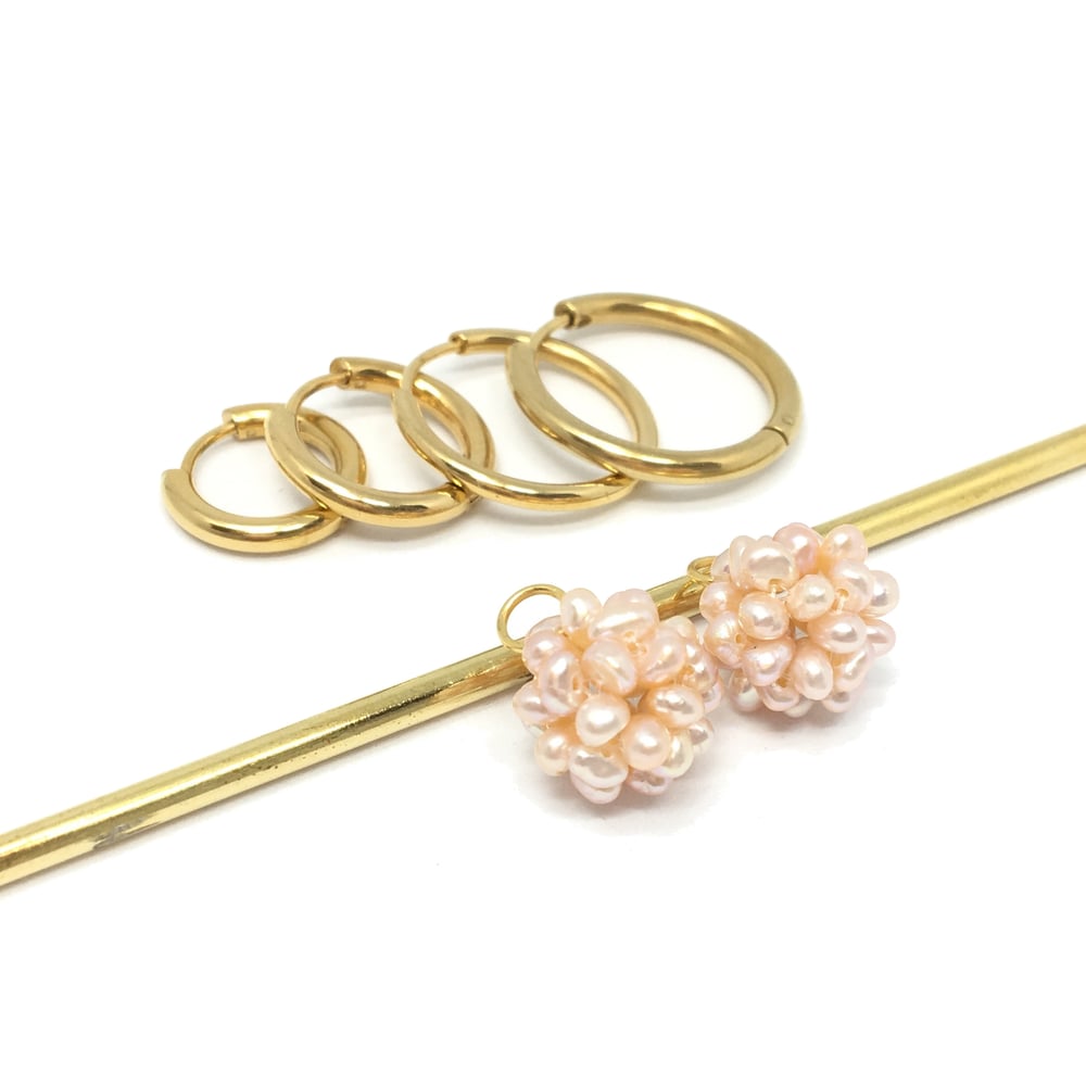 Image of Circle Basic Charm Perlenkugel apricot