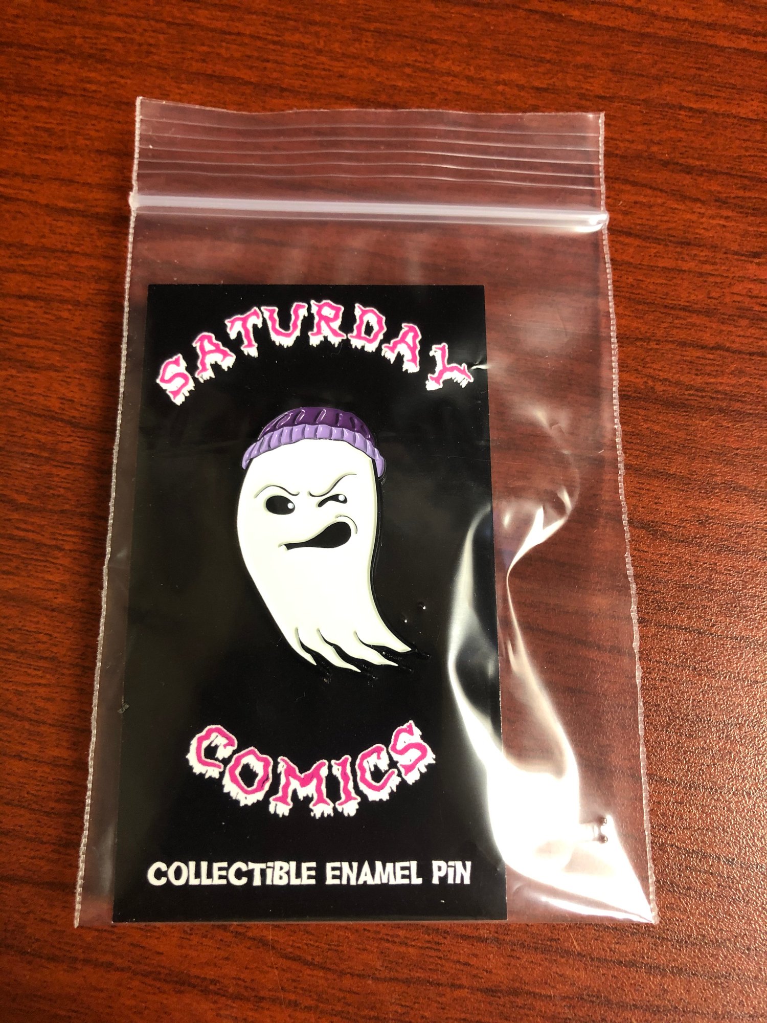 Image of Saturday Comics Enamel Pin