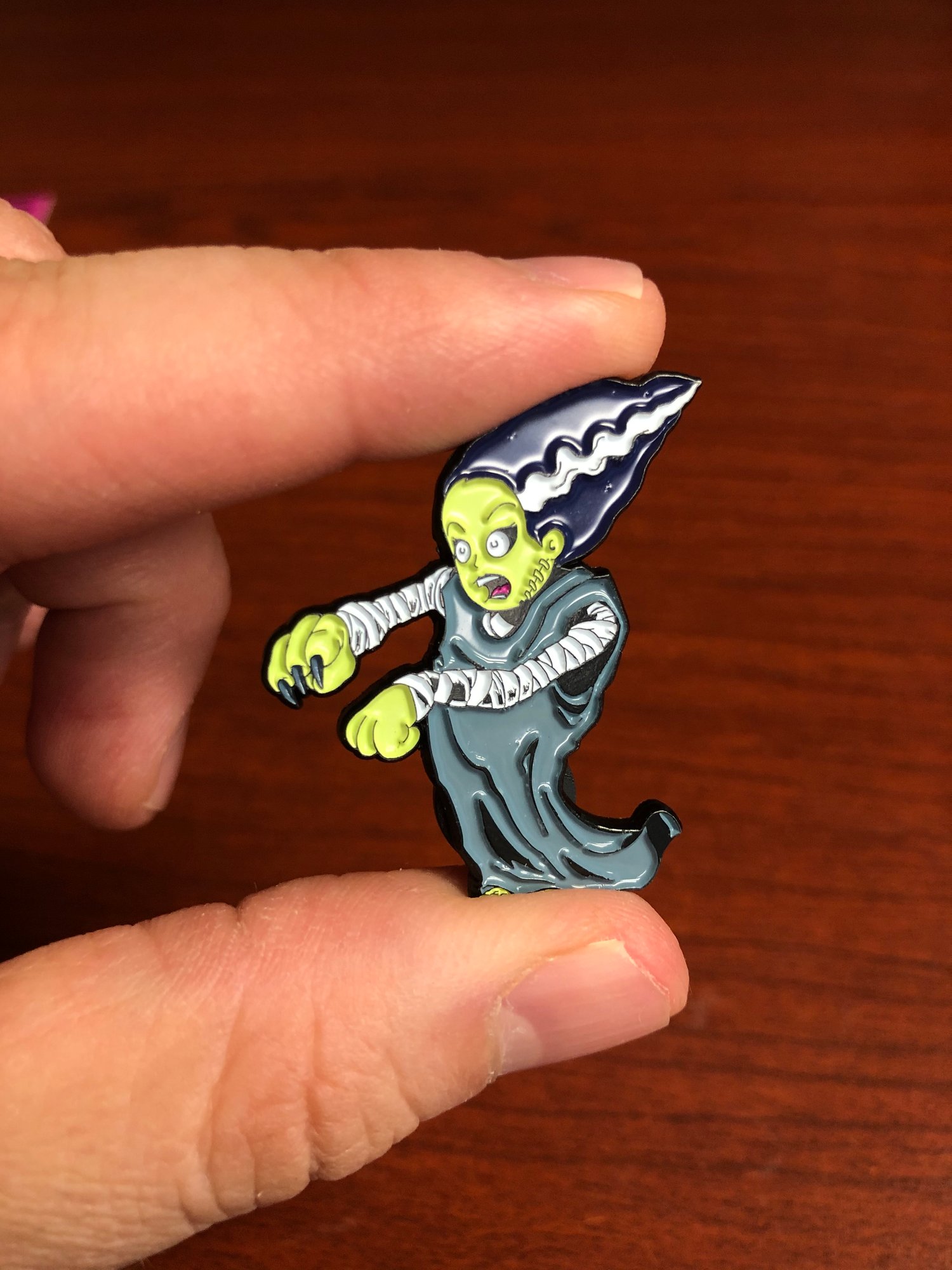 Image of Monsters Unemployed Enamel Pin #1: The Bride