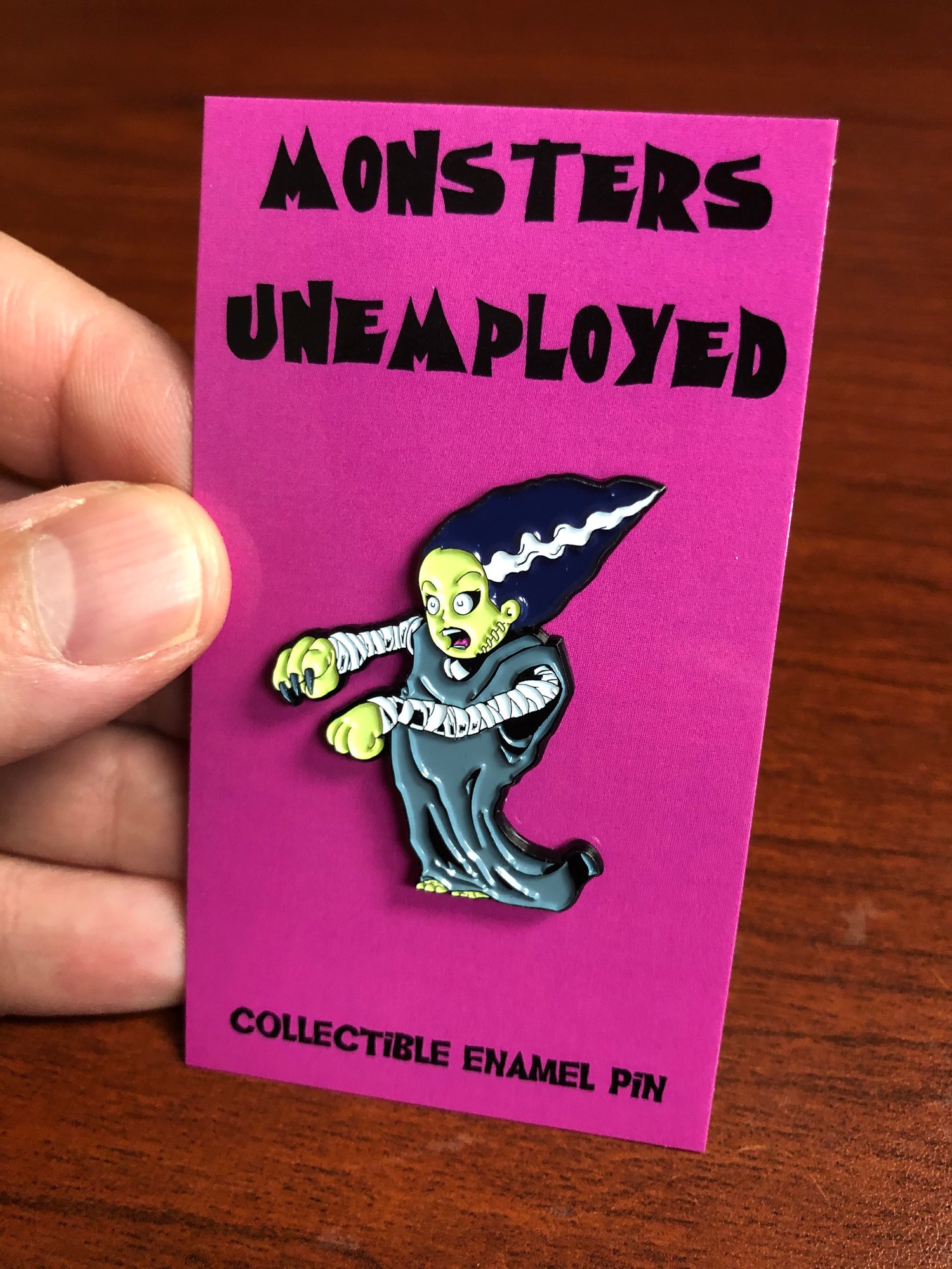 Image of Monsters Unemployed Enamel Pin #1: The Bride