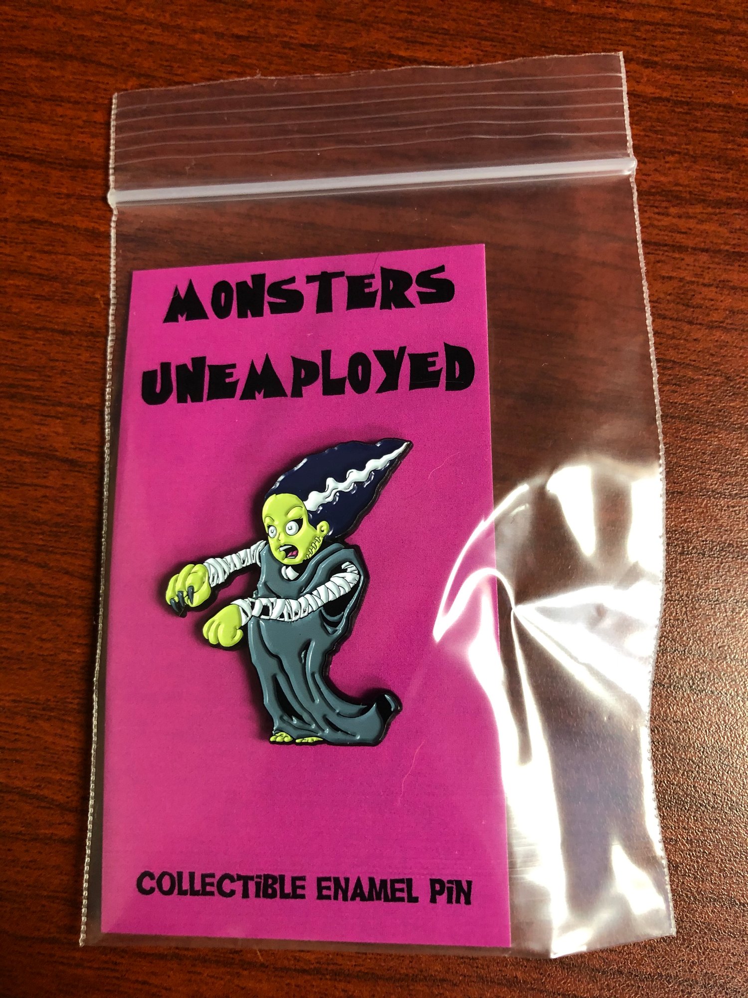 Image of Monsters Unemployed Enamel Pin #1: The Bride