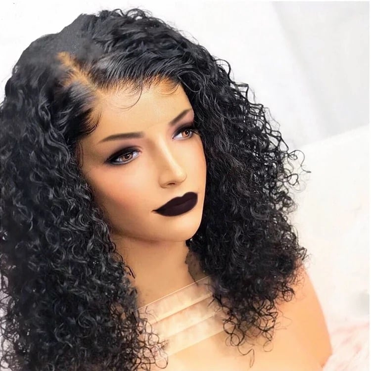 Bobbi J 14 Kinky Curly Bob Lace Front Wig Kelah Merie Hair