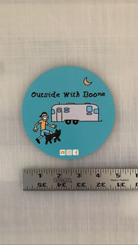 Outside with Boone sticker 