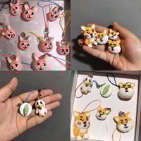Denimalz polymer clay charms