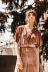 Copper Velvet Jumpsuit