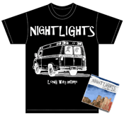 Image of ALR: 011 Nightlights "Long Way Home" CD/T-SHIRT BUNDLE 50%OFF