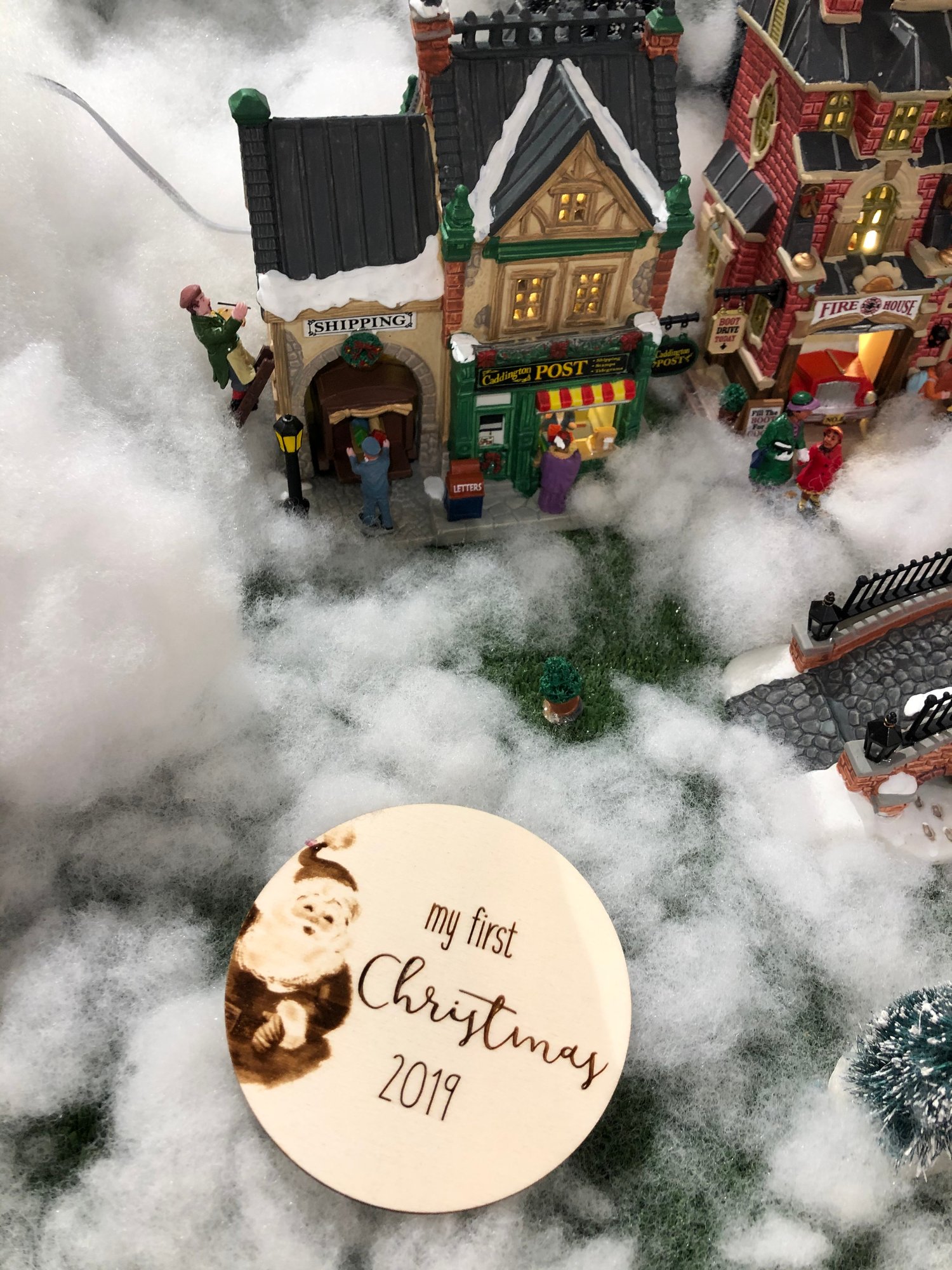 Image of Santa 🎅🏽 My first Christmas plaque 