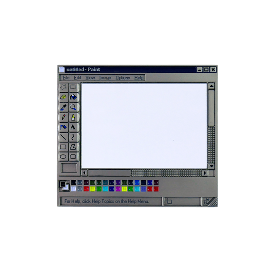 Image of MS Paint Enamel Pin
