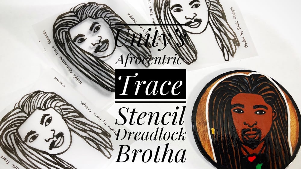 Image of Unity’s Afrocentric Trace Stencil (Dreadlock Brotha