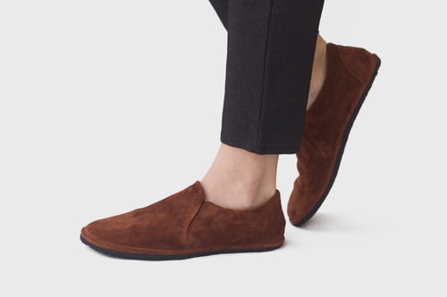 Image of Slip-On Sneakers in Spice Suede