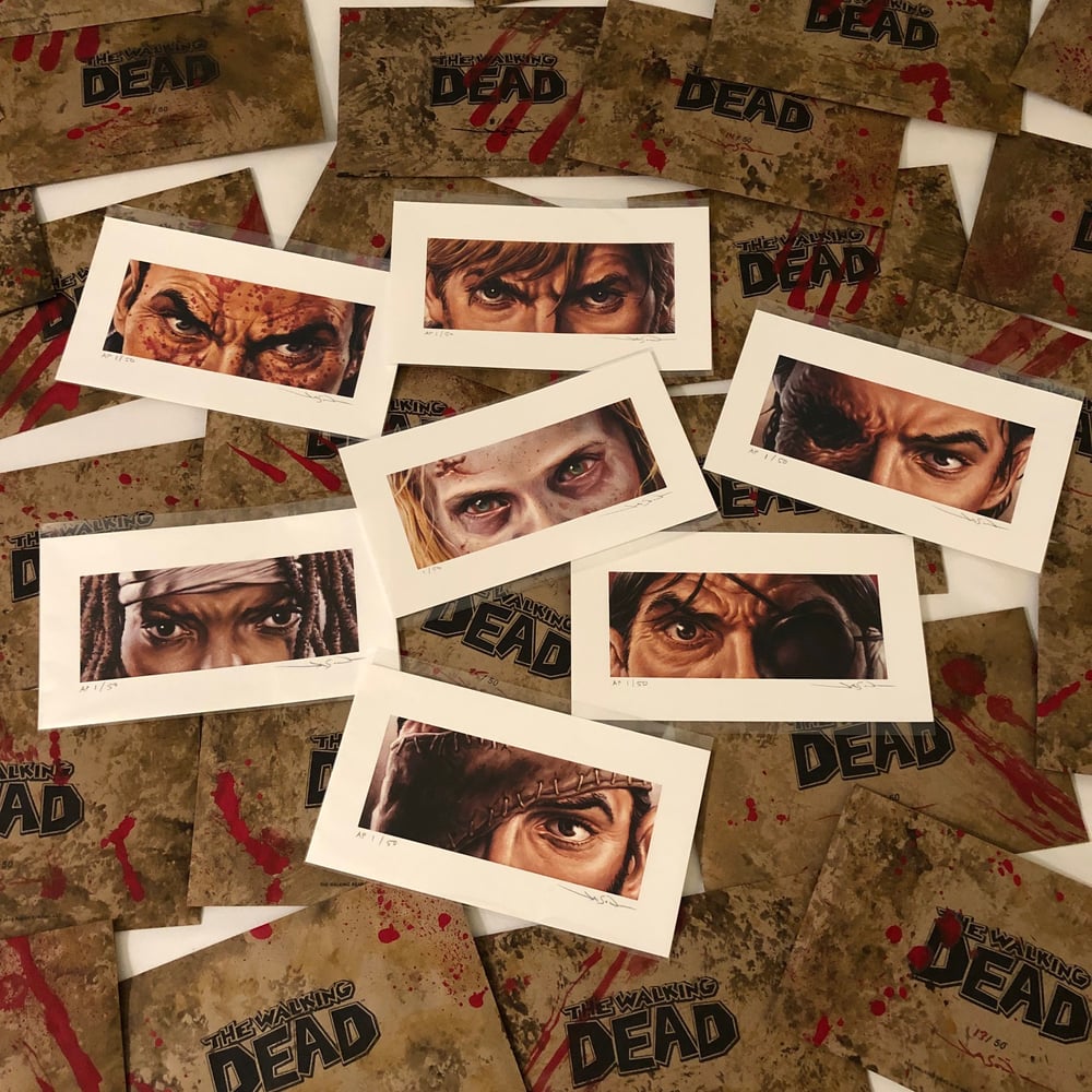 "The Walking Dead" - Limited Edition Giclee Set of SIX w/ FREE BONUS