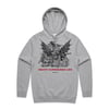 Hoodie Death surrounds life (grey)
