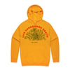 Hoodie life surrounds death (honey yellow)