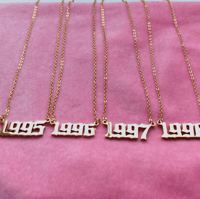 Image 1 of Birth Year Necklaces