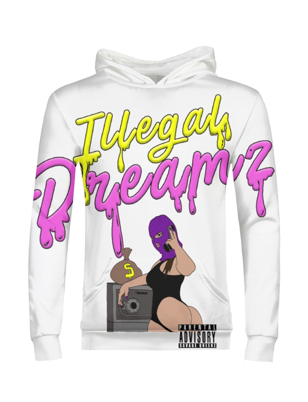 Image of SAVAGE QUEENZ ILLEGAL DREAMZ ALL OVER HOODIE